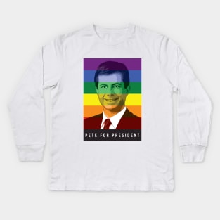 Pete Buttigieg Kids Long Sleeve T-Shirt